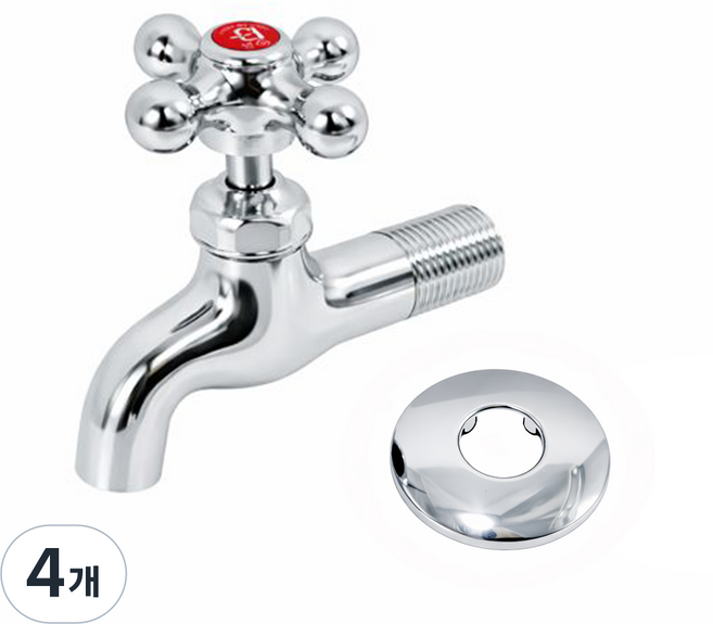 비욘드퍼니싱 국내생산 왕분리형 십자핸들 수도꼭지 KC, 4개