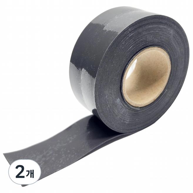 불독 불연 전기 방열 내열 자기융착 실리콘테이프, 2개, 그레이
