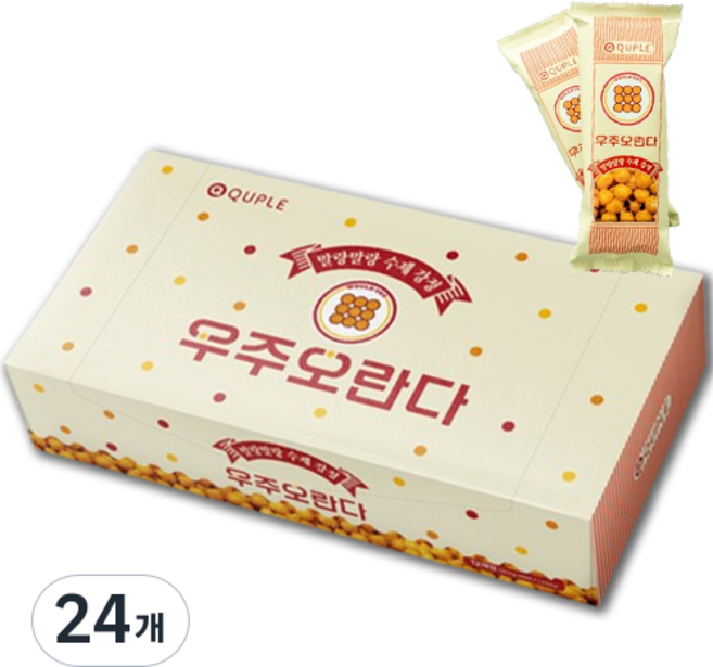 우주오란다 말랑말랑 플레인 강정, 30g, 24개