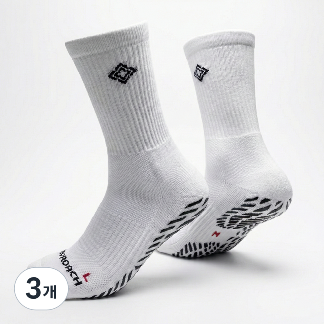 이지로치 논슬립 양말 축구 풋살 국가대표 하프삭스, 3개, 챔피언 시그니처