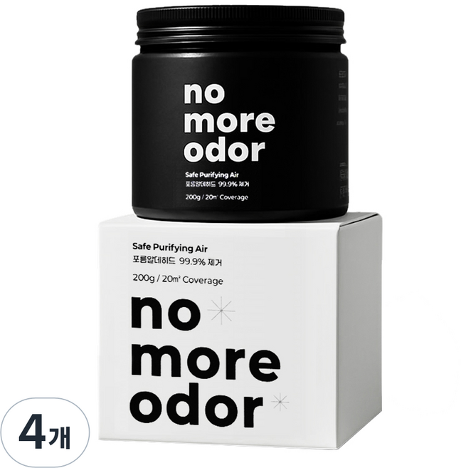 새집증후군 제거제 천연성분 실내공기정화제 눈으로 확인하는 포름알데히드 완벽제거, 4개, 200g