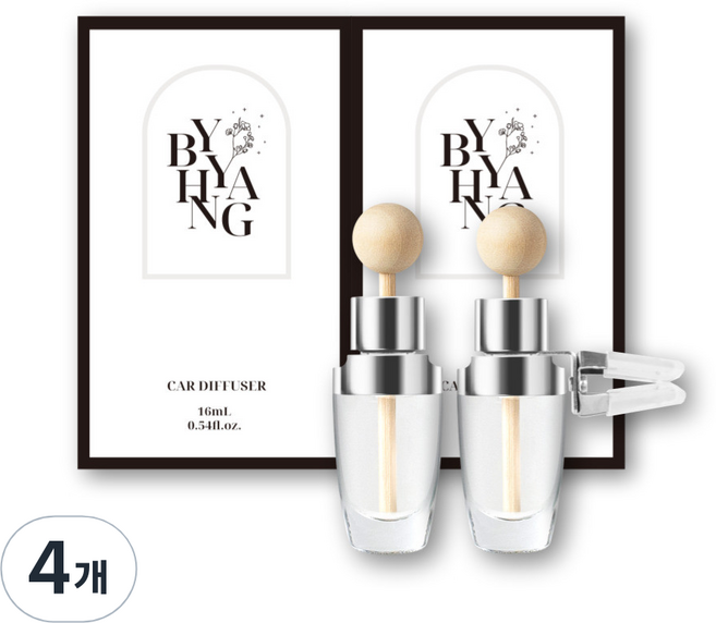 16ml 바이향 차량용 송풍구 디퓨저, 스카이오션, 4개