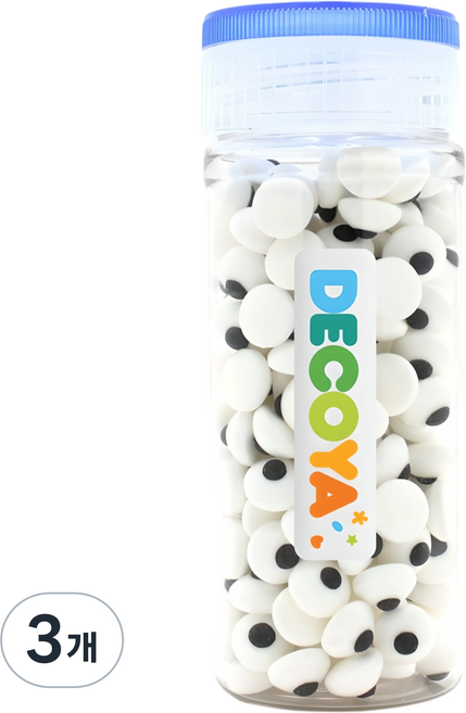 데코야 할로윈 눈망울 스프링클 간편용기 (스프링클/제과제빵/데코/할로윈/눈알), 3개, 85g