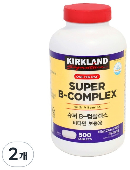 커클랜드 슈퍼 B컴플렉스 500정, 2개