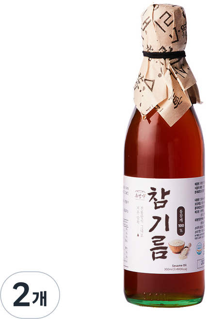 류명가 참기름, 2개, 300ml