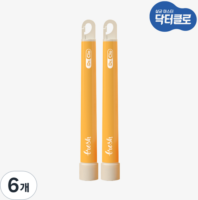 엔오엔 닥터클로 프레쉬 냉장고 탈취스틱 김치 생선 냄새제거 신선도유지, 4ml, 6개
