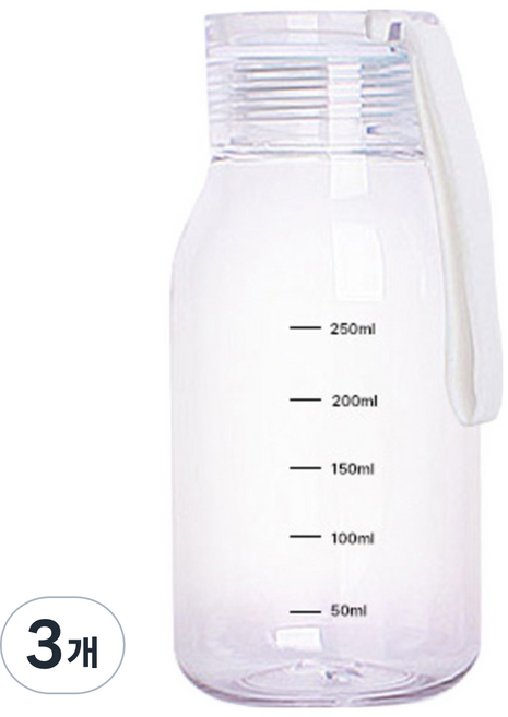 국산 미니 휴대용 물병 물통 보틀 러닝 스포츠 어린이 에코젠 안심소재 BPA free, 08 에코누드화이트, 3개, 300ml