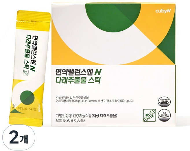 면역밸런스엔 다래추출물 스틱, 600g, 2개