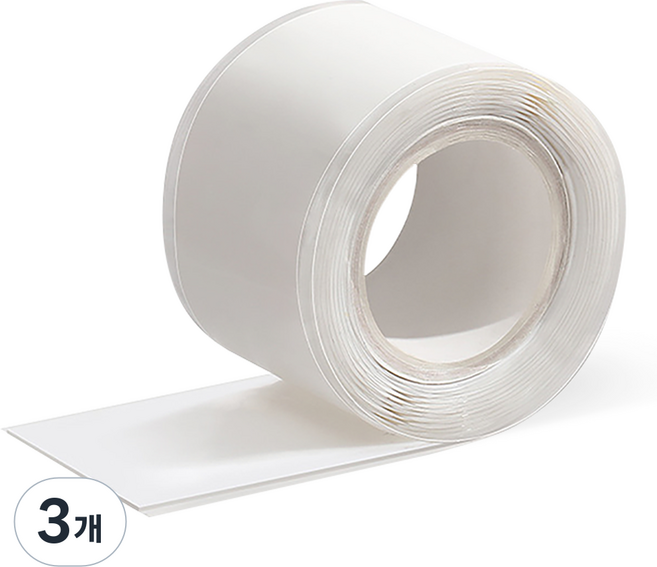 실리콘테이프 25mm x 1.5m 화이트 방수테이프 누수방지 자기융착, 3개