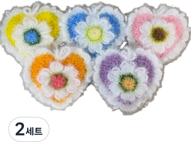 수논 아크릴 수세미 국산 핸드메이드 거품왕 주방 뜨개질 수세미 랜덤발송, 2세트, 5개