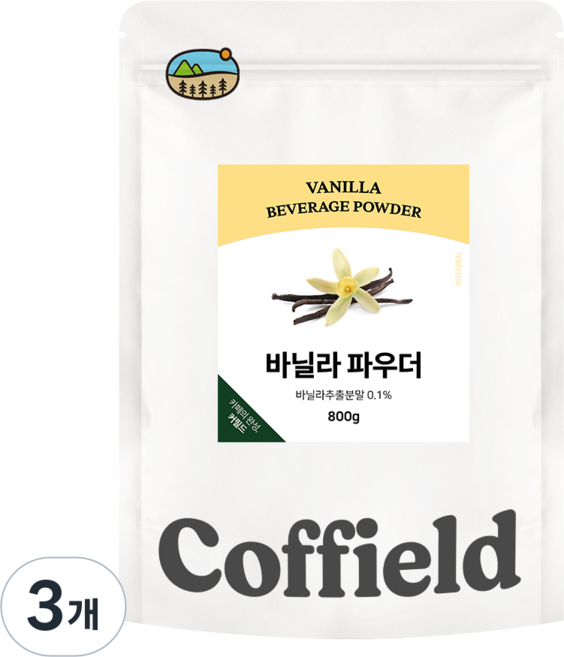 커필드 바닐라 파우더, 800g, 3개, 1개입