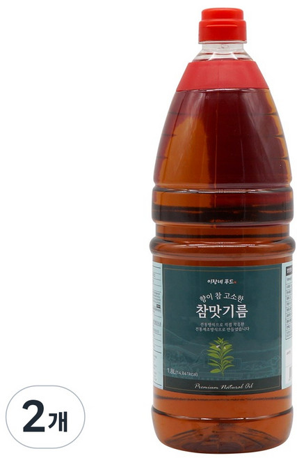 이장네_향이 참 고소한 참맛기름_1.8L_, 2개, 1.8L