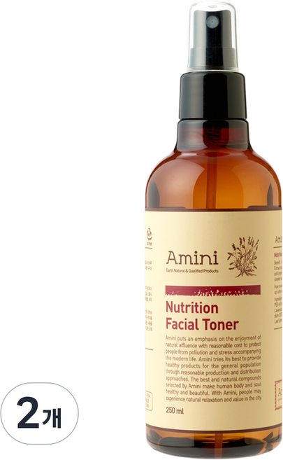 아미니 뉴트리션 페이셜 토너, 250ml, 2개