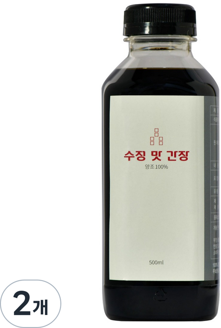 수정 맛 간장 양조 32년 장인 노하우 만능간장, 2개, 500ml
