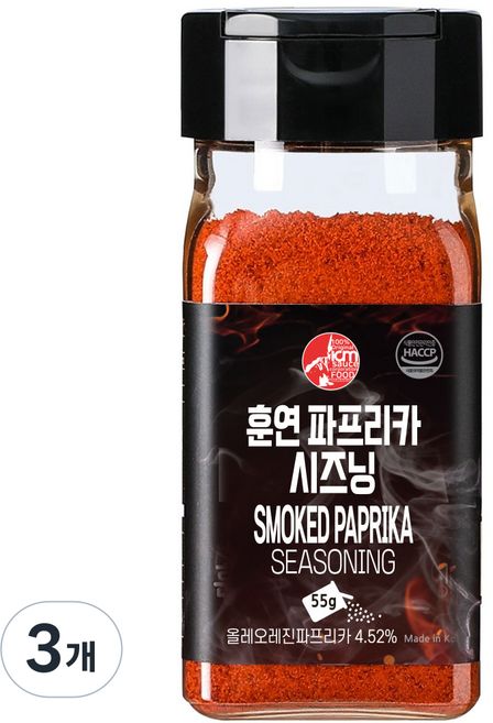 아이엠소스 훈연파프리카시즈닝, 3개, 55g