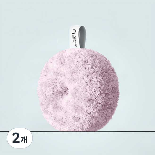 욕실 세면대 물때 제거 청소 스펀지 섬유 클리너 싱크대 수도꼭지 다용도 청소솔, 2개, 핑크색