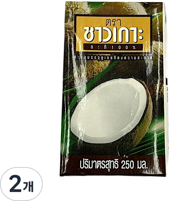 차오코 코코넛밀크, 250ml, 2개