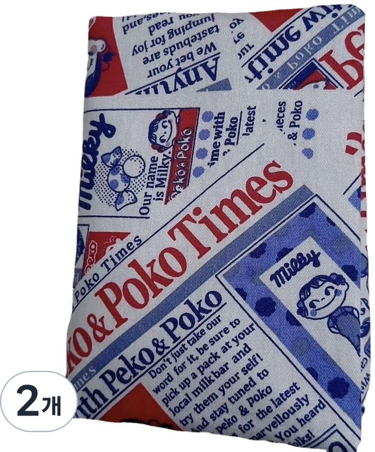 페코짱 A5 패브릭 북커버 북케이스 북파우치, 2개