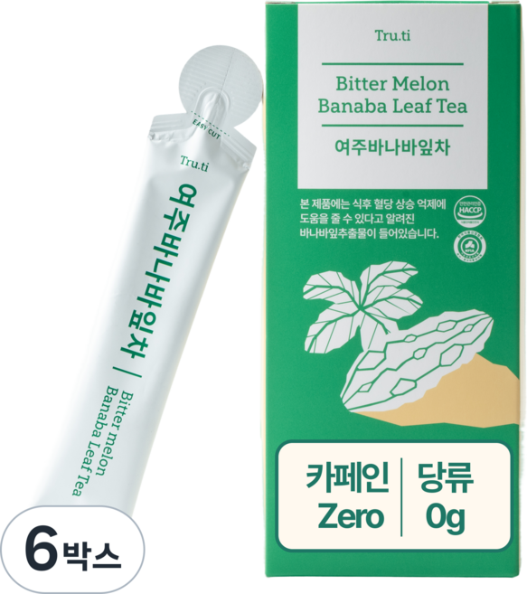 트루바이탈 여주바나바잎차 액상차, 15개입, 25ml, 6박스