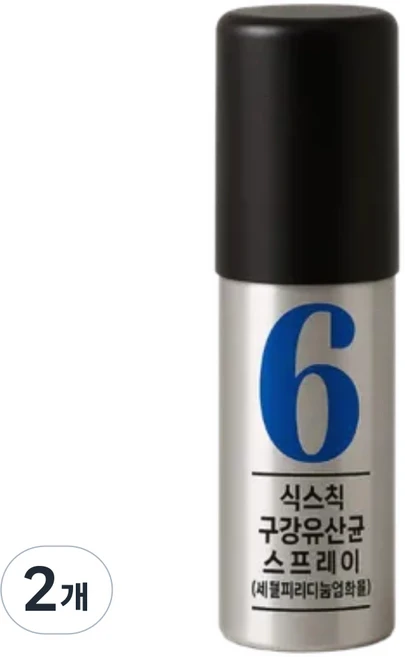 식스칙 구균제 유산균 구강스프레이 구취제거 의약외품, 2개, 15ml - 쿠팡