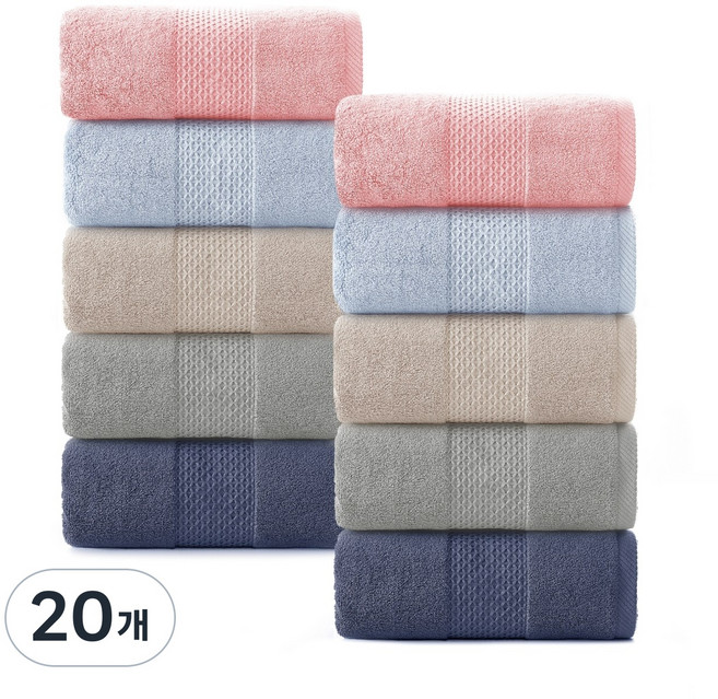 록신 명품 호텔수건 코마사 부드러운 고퀄리티 수건 540GSM 40수 10종세트 호텔 수건 40수, 혼합, 20개