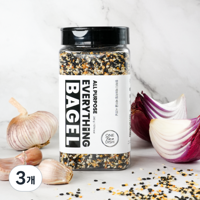 원파디 에브리띵 베이글 시즈닝, 3개, 240g