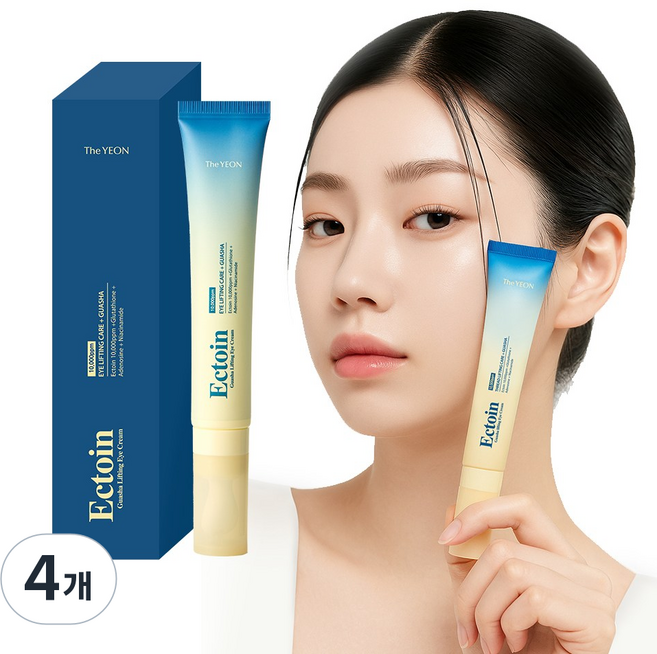 더연 엑토인 괄사 리프팅 아이크림 / 다크서클 눈밑지방 주름개선, 4개, 30ml