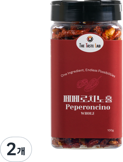 더테이스트랩 페퍼론치노 홀 건고추 파스타 재료 페페론치노, 2개, 100g