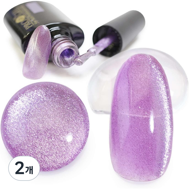 프로프젤 갤럭시 자석젤 마그그젤 캣츠아이자석젤 자석네일 자석젤네일 자석네일아트 잘잘나가는마그넷젤 마그넷젤추천, 2개, 7.2ml, 028 블루베리