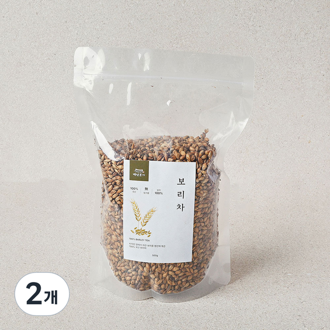 백년본가 첨가물 없는 100% 국산 볶은 보리차, 2개, 1개입, 500g