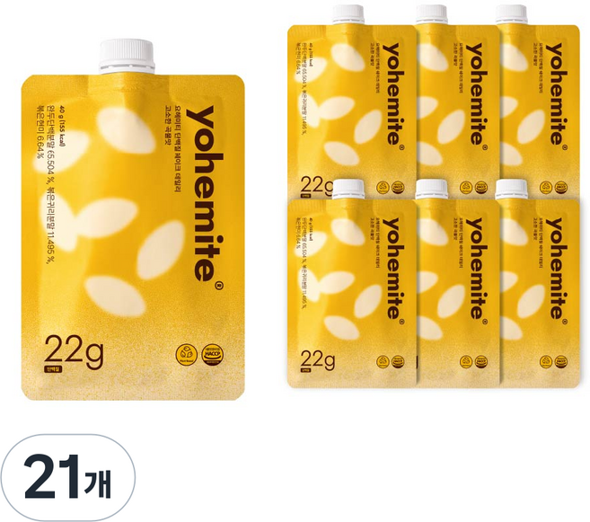 요헤미티 단백질 쉐이크 데일리 곡물맛, 21개, 40g