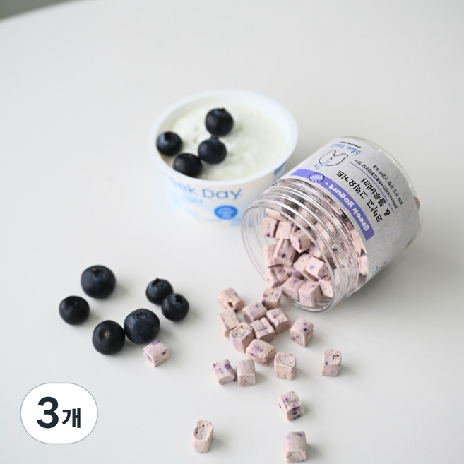 블루테일 코박고 그릭요거트, 3개, 120g, 그릭요거트&동결건조 블루베리