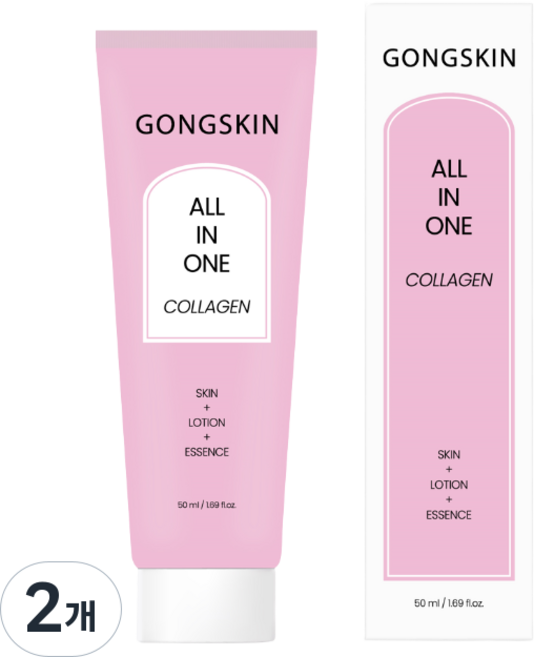 공스킨 콜라겐 올인원 로션 식약처 인증 주름개선 기능성, 2개, 50ml