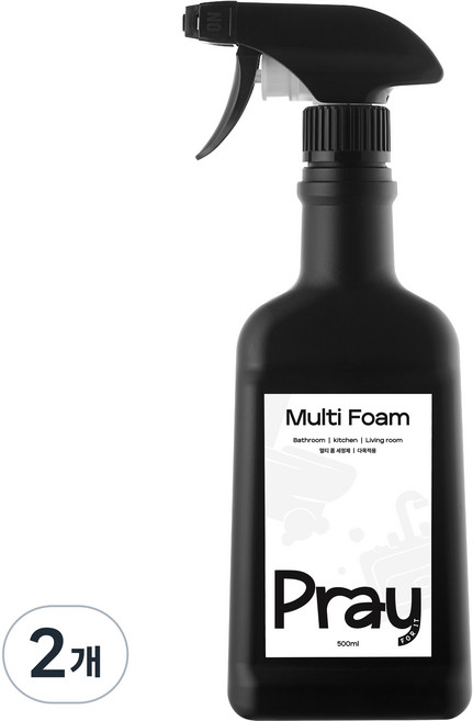 프레이포잇 멀티 폼 세정제, 2개, 500ml