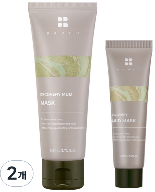비알머드 릴리프 보령 머드팩 모공팩 워시오프 머드 마스크팩 140ml, 1개입, 2개