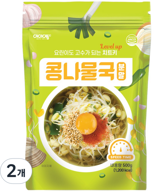 아이엠소스 콩나물국분말 해장국 전주, 500g, 2개