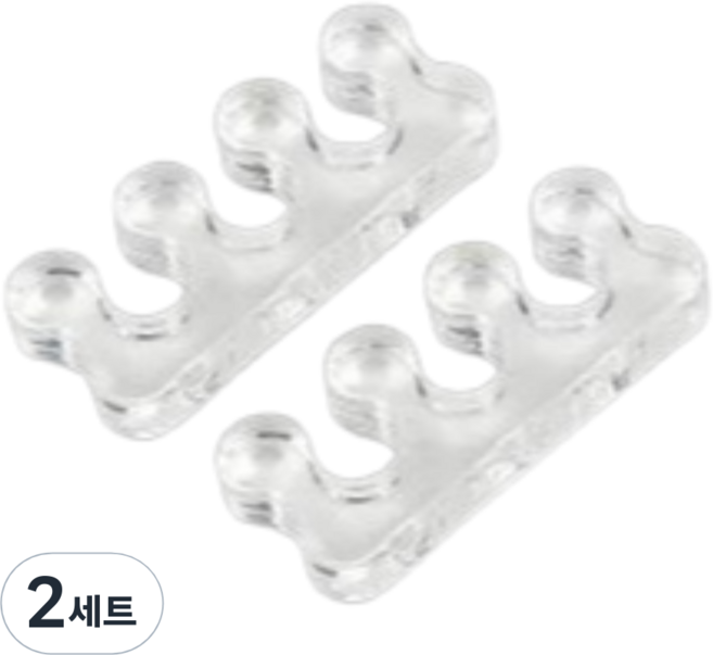 발가락쉼 실리콘발가락링 발가락벌리개 발가락분리기, 2세트