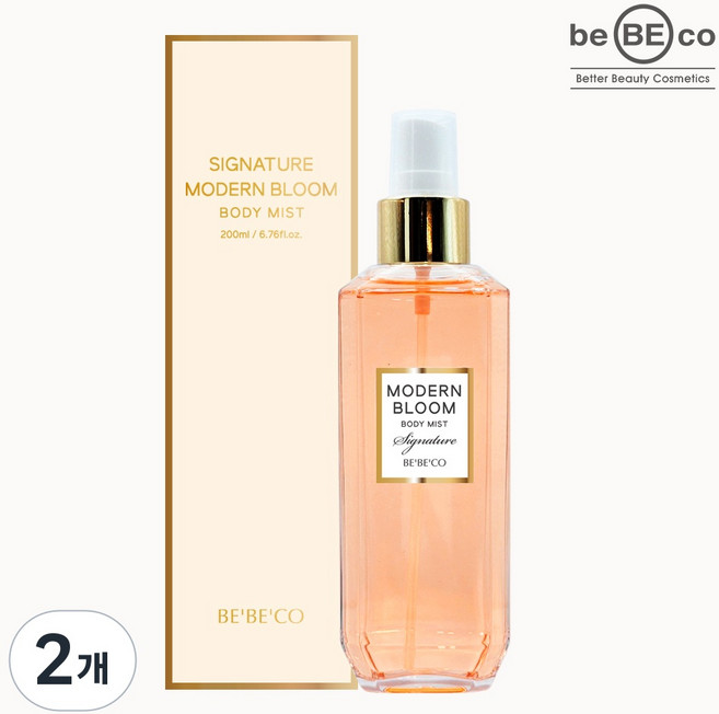 베베코 시그니처 모던 블룸 바디미스트 180ml / 시트러스향 플로럴향 바디향수 펴퓸미스트 퍼퓸바디미스트 플로럴미스트 수분미스트 향수미스트, 2개