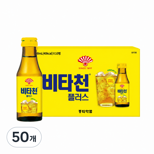 부채표 비타천 플러스, 100ml, 50개