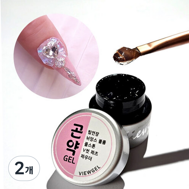 뷰젤 뉘앙스 볼륨 곤약젤, 투명, 10ml, 2개