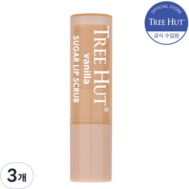 트리헛 립 스크럽 스틱, 3개, 3.5g, 바닐라