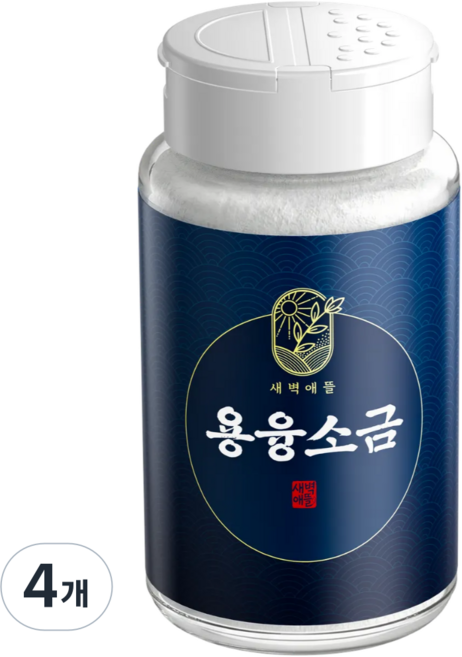 새벽애뜰 미네랄 용융소금, 250g, 4개