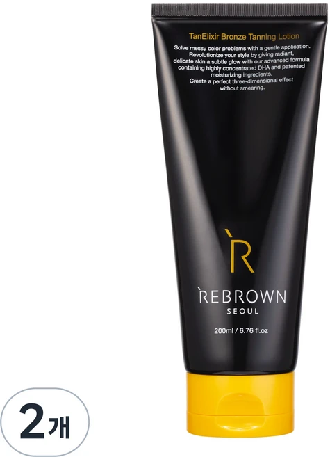 [중급자추천] 리브라운 탠앨릭서 60x 태닝로션, 2개, 200ml - 쿠팡