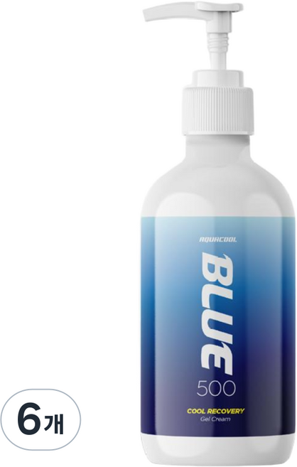 아쿠아쿨 블루 500 리커버리 젤, 500ml, 6개