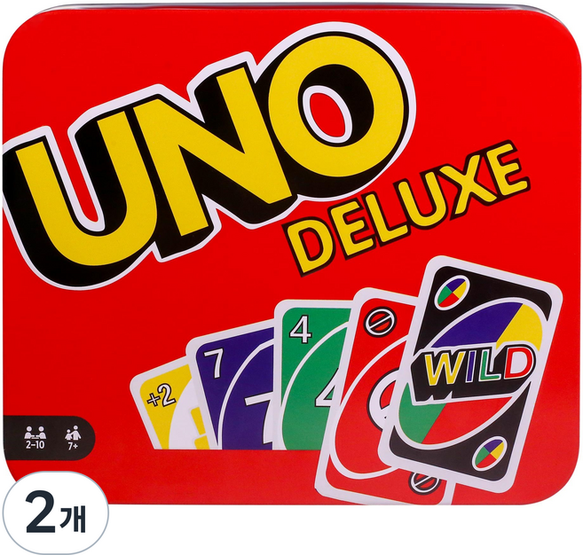 우노 보드게임 철상자 세트, 2개