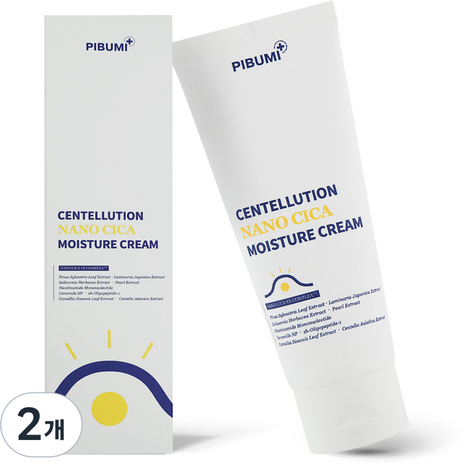 가려움 개선 임상 피부미 나노시카 수분크림 아토피/주사염/접촉성 주사염, 2개, 100ml