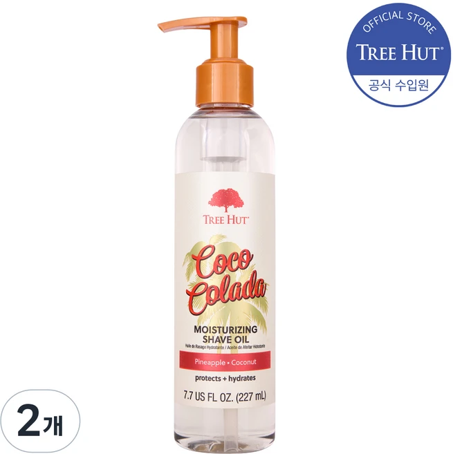 트리헛 모이스처라이징 바디 쉐이브오일 코코콜라다, 2개, 227ml - 쿠팡
