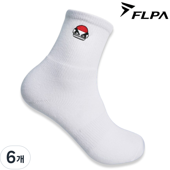 플파 양말 헤드콕 스포츠 삭스 남성 여성 국대 운동 헬스 배드민턴 오남스포츠, 6개