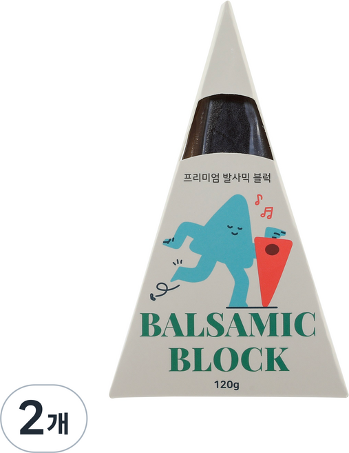 고체발사믹 발사믹블럭 갈아먹는 발사믹식초, 2개, 120ml