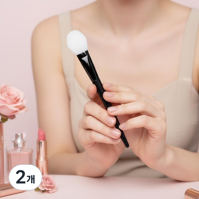 피노 실리콘 마스크 브러시 1 뷰티 도구, 2개, 름모